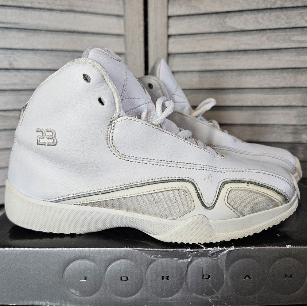 Air Jordan 21 White/Silver/Black 2.5 Y